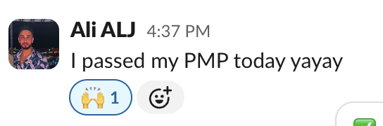 Student testimonial