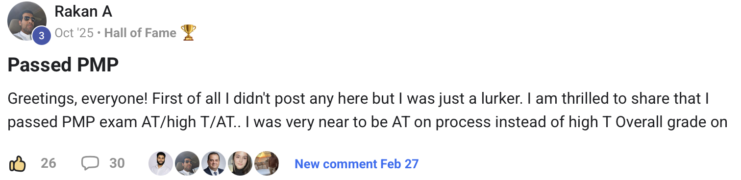Student testimonial