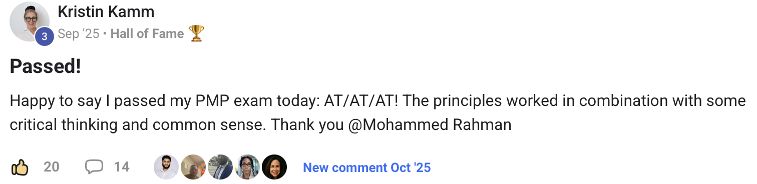 Student testimonial